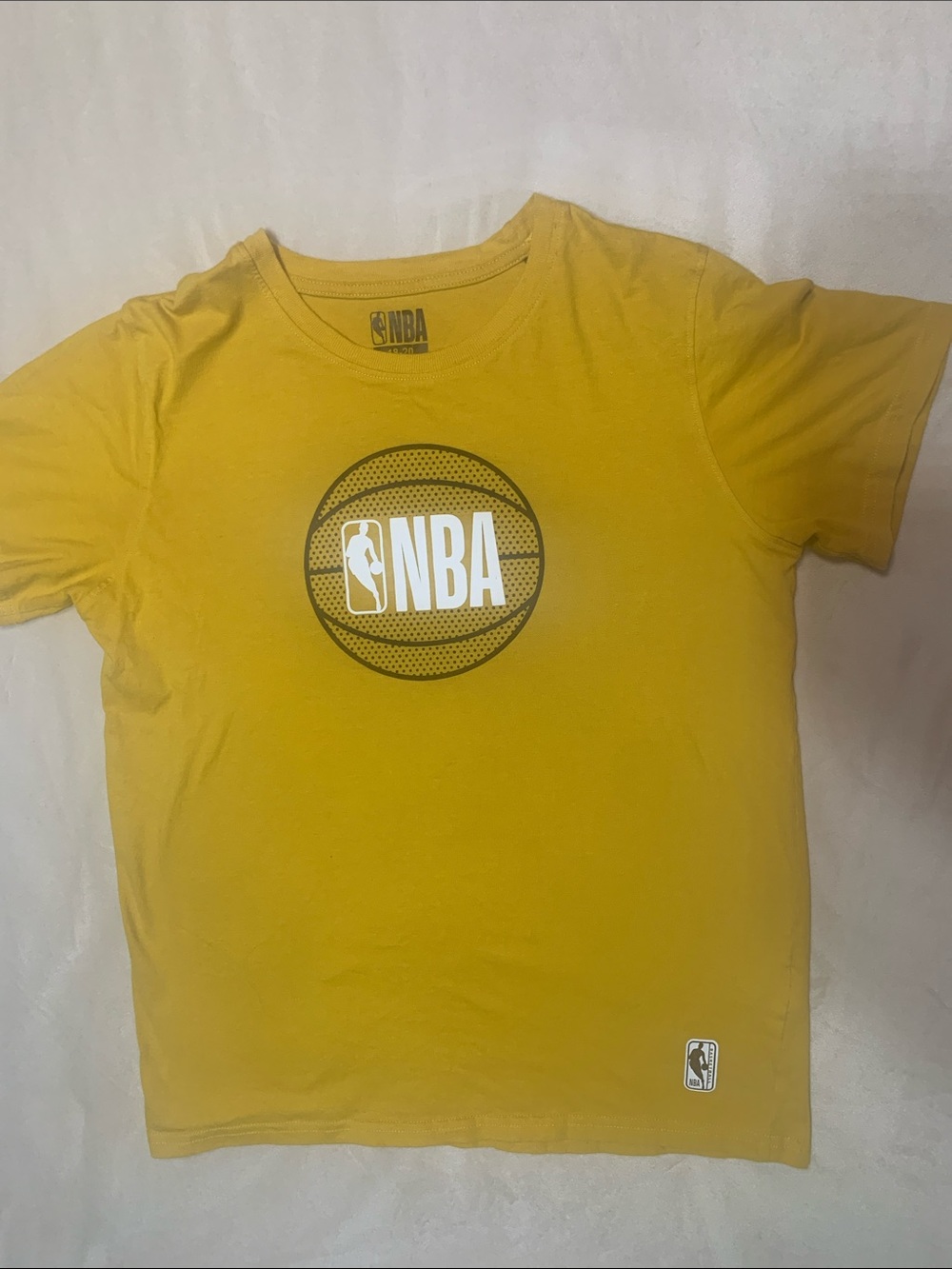 NBA Kids Gold Yellow Basketball Logo Tee